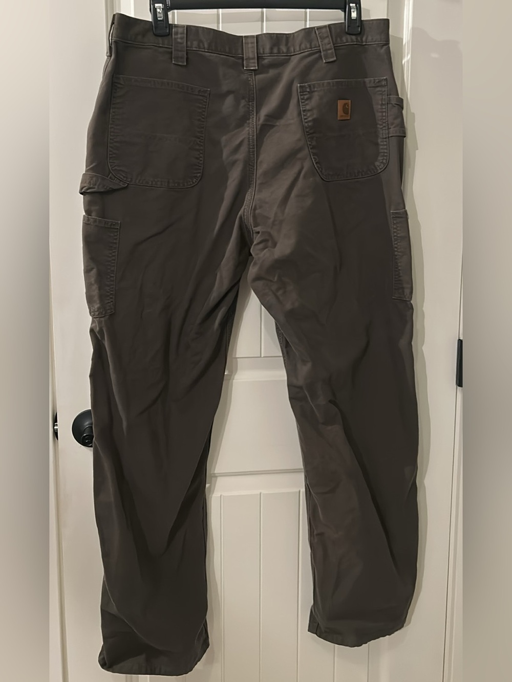 Carhartt Brown Men's Work Pants - Durable Utility Trousers 40”x34”